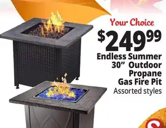 Ocean State Job Lot Endless summer 30 outdoor propane gas fire pit offer