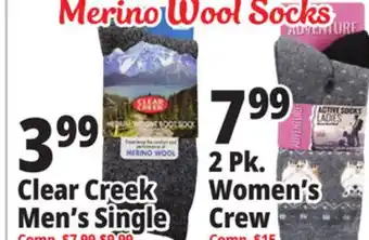 Ocean State Job Lot Merino wool socks offer