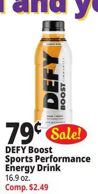Ocean State Job Lot Defy boost sports performance energy drink offer