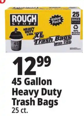 Ocean State Job Lot 45 gallon heavy duty trash bags offer