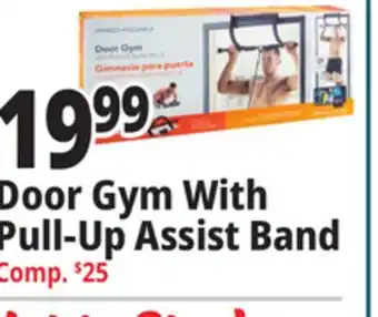 Ocean State Job Lot Door gym with pull-up assist band offer