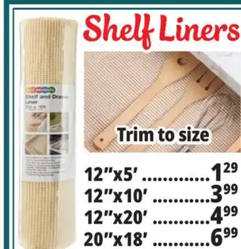 Ocean State Job Lot Shelf liners offer