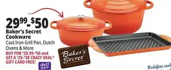 Ocean State Job Lot Baker's secret cookware offer