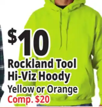 Ocean State Job Lot Rockland tool hi-viz hoody offer