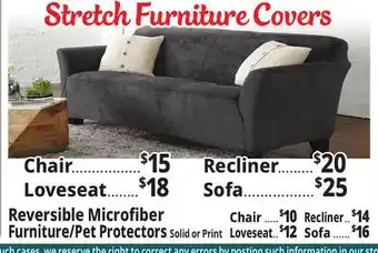 Ocean State Job Lot Stretch furniture covers offer