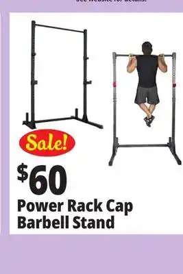 Ocean State Job Lot Papababe barbell power rack with 800 lb weight capacity offer
