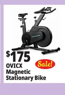 Ocean State Job Lot Ovicx magnetic stationary exercise bike with bluetooth offer