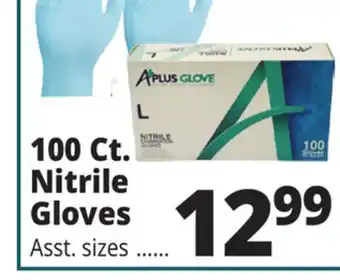 Ocean State Job Lot 100 ct. nitrile gloves offer