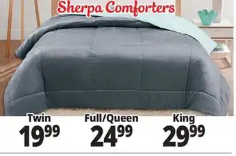 Ocean State Job Lot Sherpa comforters offer