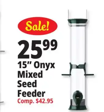 Ocean State Job Lot 15 onyx mixed seed feeder offer