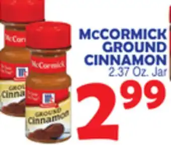 Bravo Supermarkets Cormick ground cinnamon offer