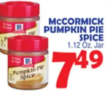 Bravo Supermarkets Cormick pumpkin pie spice offer