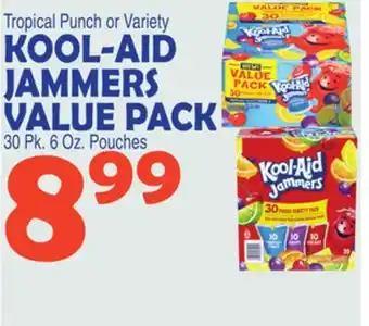 Bravo Supermarkets Kool-aid jammers value pack offer