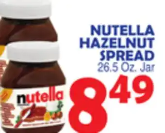 Bravo Supermarkets Nutella hazelnut spread offer