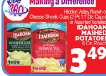 Bravo Supermarkets Idahoan mashed potatoes 8 oz. pouch offer