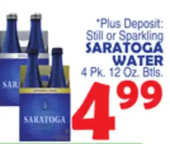 Bravo Supermarkets Saratoga water offer