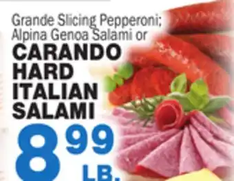 Bravo Supermarkets Carando hard hard italian italian salami salami offer