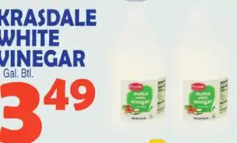 Bravo Supermarkets Krasdale white vinegar offer
