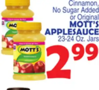 Bravo Supermarkets Mott's applesauce offer