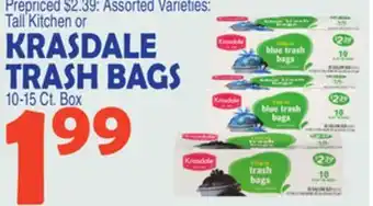 Bravo Supermarkets Krasdale trash bags offer