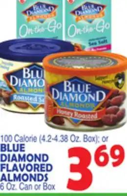 Bravo Supermarkets Blue diamond flavored almonds 6 oz. can offer