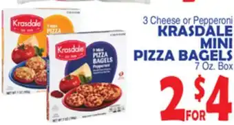 Bravo Supermarkets Krasdale mini pizza bagels offer