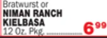 Bravo Supermarkets Niman ranch kielbasa offer