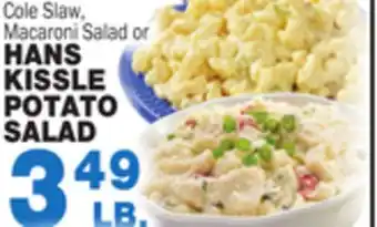 Bravo Supermarkets Hans kissle potato salad offer