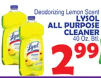 Bravo Supermarkets Lysol all purpose cleaner offer