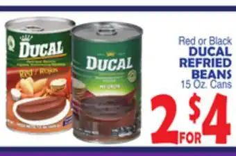 Bravo Supermarkets Ducal refried beans offer