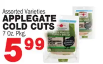 Bravo Supermarkets Applegate cold cuts offer