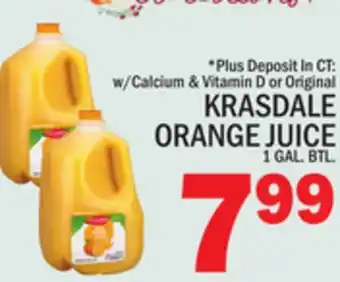 C Town Krasdale orange juice offer