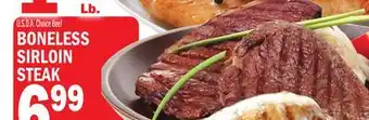 C Town Boneless sirloin steak offer