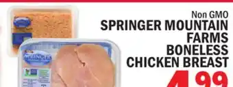 C Town Springer mountain farms boneless chicken breast offer