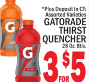 C Town Gatorade thirst quencher offer