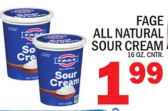 C Town Fage all natural sour cream offer