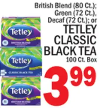 C Town Tetley classic black tea 100 ct. box offer