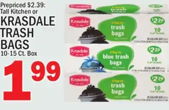 C Town Krasdale trash bags offer
