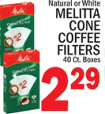 C Town Melitta cone coffee filters offer