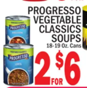 C Town Progresso vegetable classics soups offer