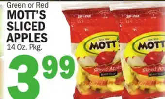 C Town Mott's sliced apples offer