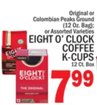 C Town Eight o'clock coffee k-cups 12 ct. box offer