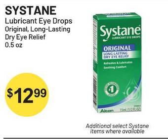 Health Mart Systane lubricant eye drops offer