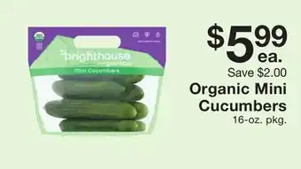 Fairway Store Market Organic mini cucumbers offer