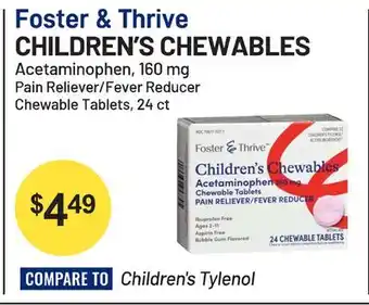 Health Mart Foster & thrive children's chewables offer