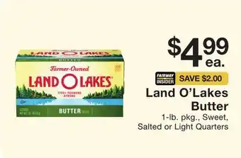 Fairway Store Market Land o'lakes butter offer
