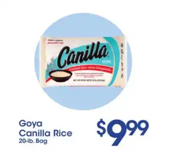 Price Rite Goya canilla rice offer