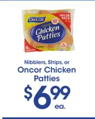 Price Rite Oncor chicken patties offer