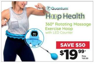 Showcase US Hoop health 360 rotating massage exercise hoop offer