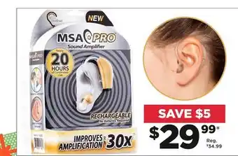 Showcase US Msa pro 30x sound amplifier hearing aid offer
